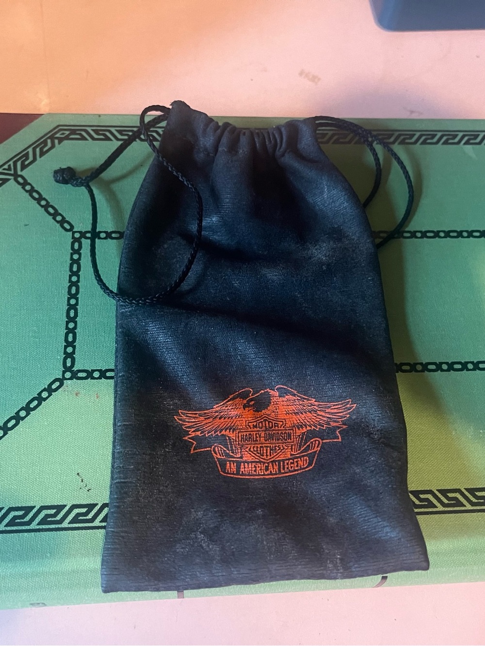 Harley-Davidson Black Drawstring Pouch